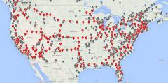 Тесла добавила более 850 зарядных станций в США за 12 месяцев